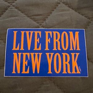 Live From New York Vinyl Sticker